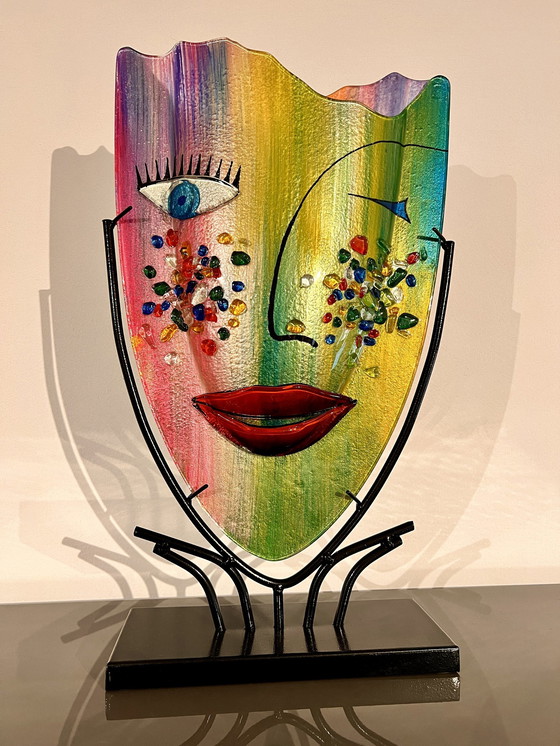 Image 1 of Vase en verre sur pied