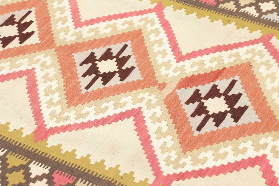 Image 1 of Kilim Fars Kashgaï Tissé à la main - Un classique coloré -143 X 95 cm No. 448832