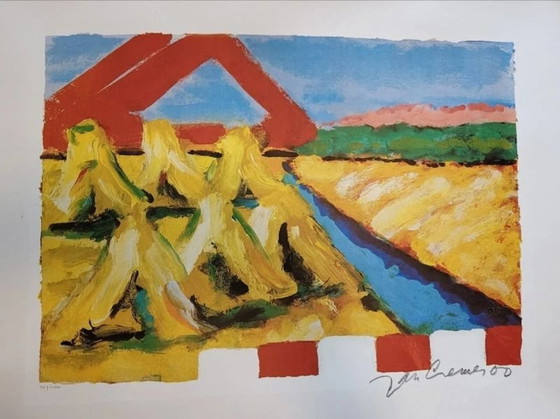 Image 1 of Jan Cremer ---Sérigraphie couleur ---Guides d'angle