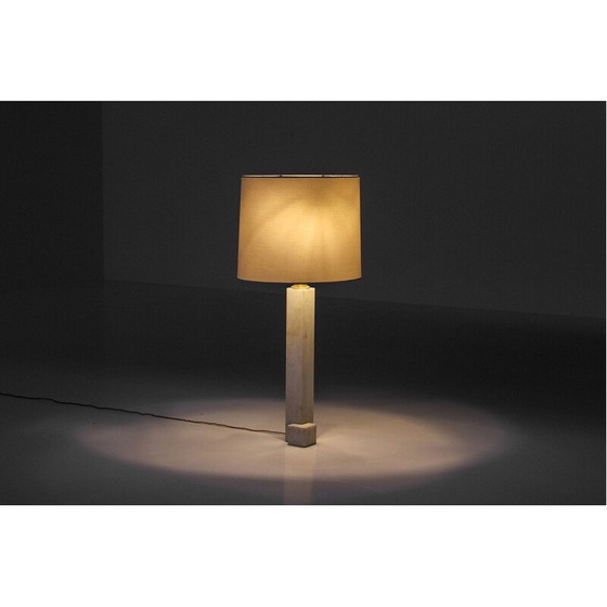 Image 1 of Lampadaire vintage en bronze et marbre italien, années 1950