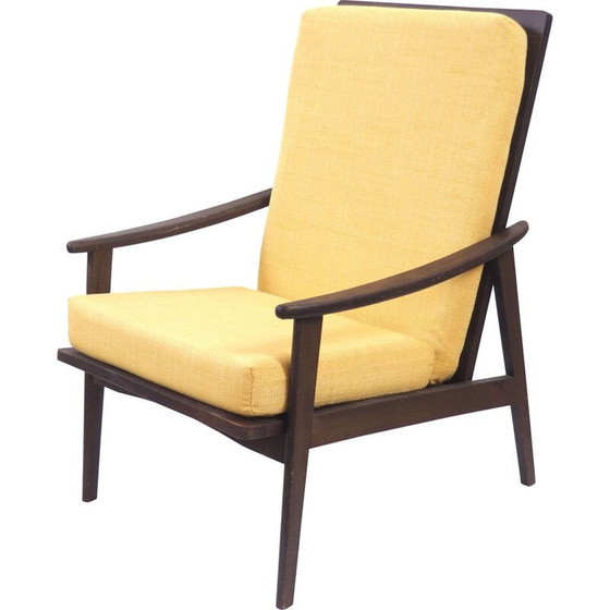 Image 1 of Fauteuil vintage en bois foncé, Scandinave