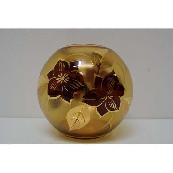 Image 1 of Vase en verre du milieu du siècle, Tchécoslovaquie 1970