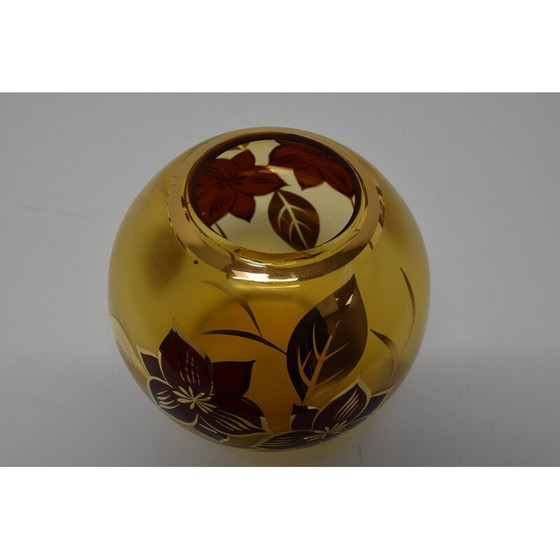 Image 1 of Vase en verre du milieu du siècle, Tchécoslovaquie 1970