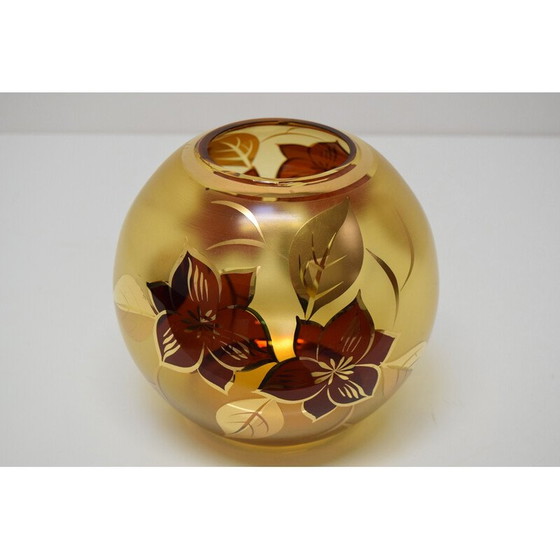 Image 1 of Vase en verre du milieu du siècle, Tchécoslovaquie 1970