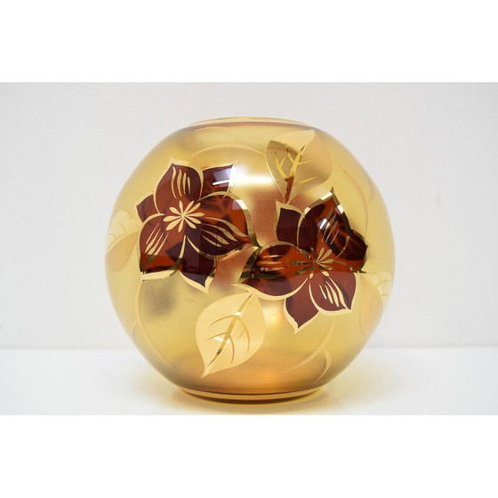 Image 1 of Vase en verre du milieu du siècle, Tchécoslovaquie 1970