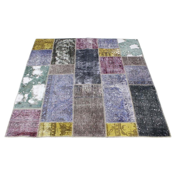 Image 1 of Tapis persan Patchwork 145X145 N°:2531