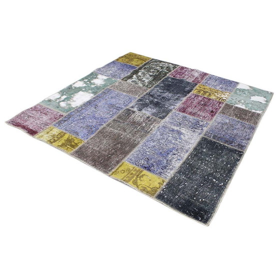 Image 1 of Tapis persan Patchwork 145X145 N°:2531