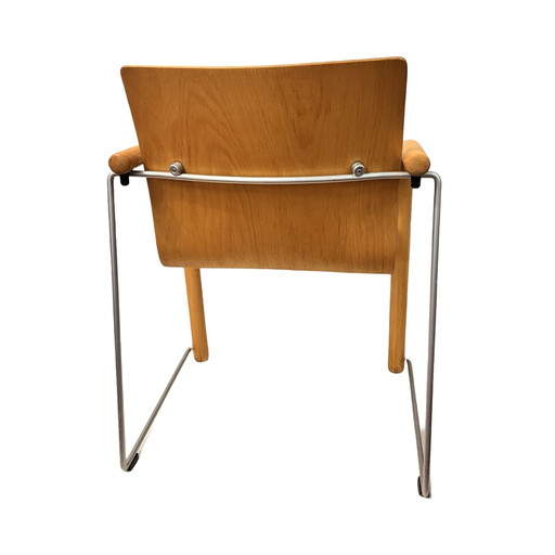 Chaise rembourrée, type S320, conçue par W. Schneider, U. Böhme, Thonet, Allemagne, 1984