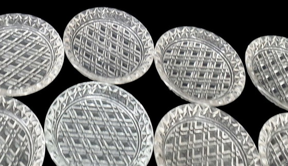 Image 1 of 1450 Sous-verres anciens en verre, Sous-verres