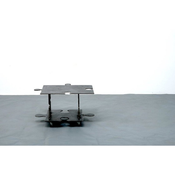 Image 1 of Table basse vintage en métal gris, Allemagne 1980