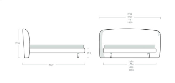 Image 1 of Lit Luiz 180 X 200 Cm + Matelas et surmatelas Jona Sleep