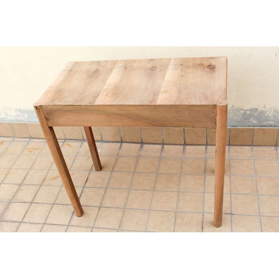 Image 1 of Table console vintage en bois de hêtre, Italie 1950s