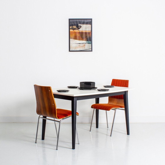 Image 1 of Ensemble de 4 tables de salle à manger vintage en bois