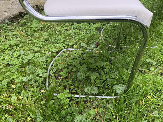 Image 1 of 4x Chaises Chromées Vintage