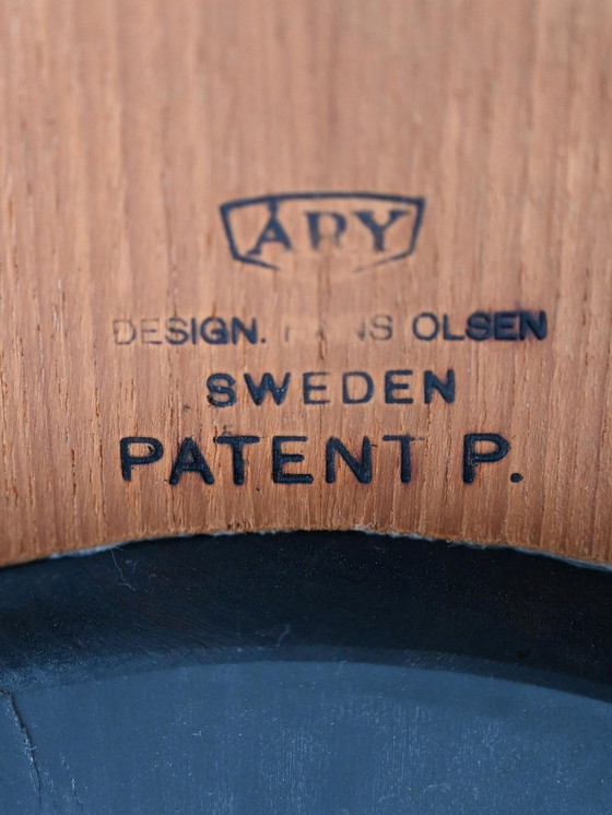 Image 1 of Chaise scandinave vintage en teck avec pieds en métal, Mid-Century Modern 1950S-60S