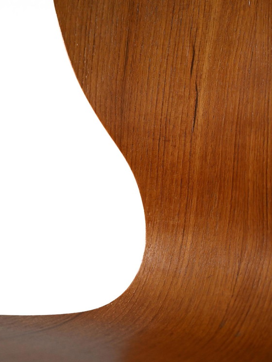 Image 1 of Chaise scandinave vintage en teck avec pieds en métal, Mid-Century Modern 1950S-60S