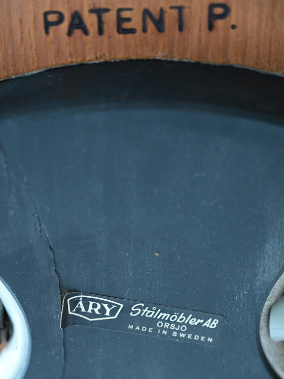 Image 1 of Chaise scandinave vintage en teck avec pieds en métal, Mid-Century Modern 1950S-60S