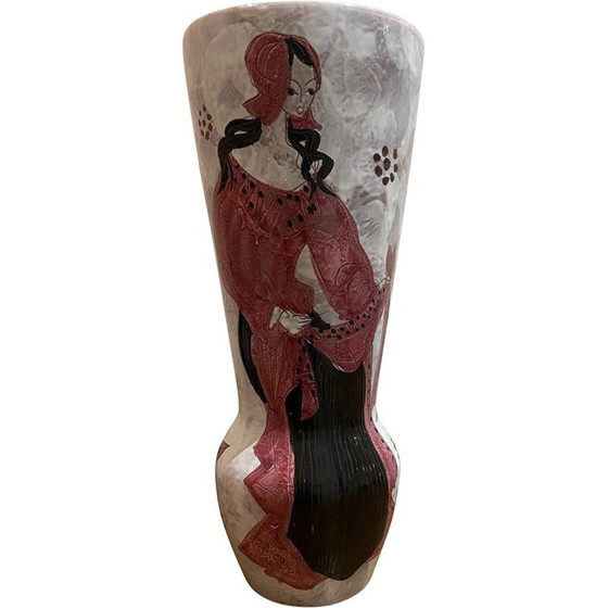 Image 1 of Vase vintage en céramique émaillée par Le Brescon pour Vallauris, 1960