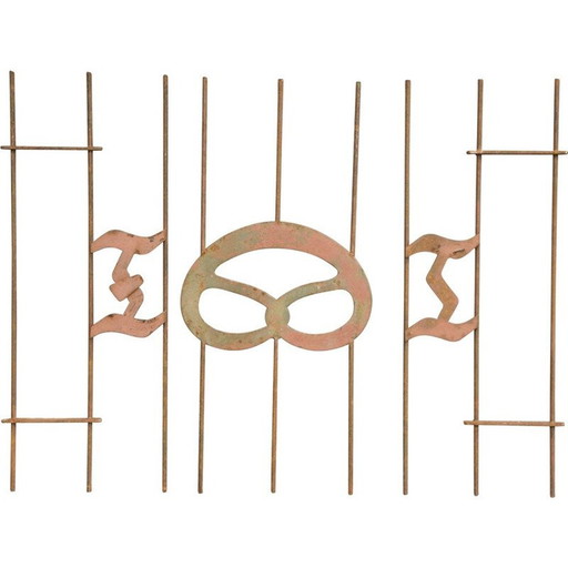 Logo vintage de l'artisanat du bretzel, années 1920