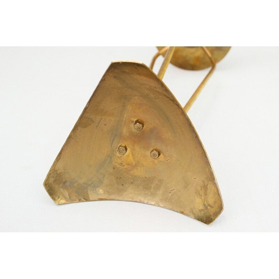 Image 1 of Chandelier vintage en laiton par Alfred Schäffer, Allemagne 1940