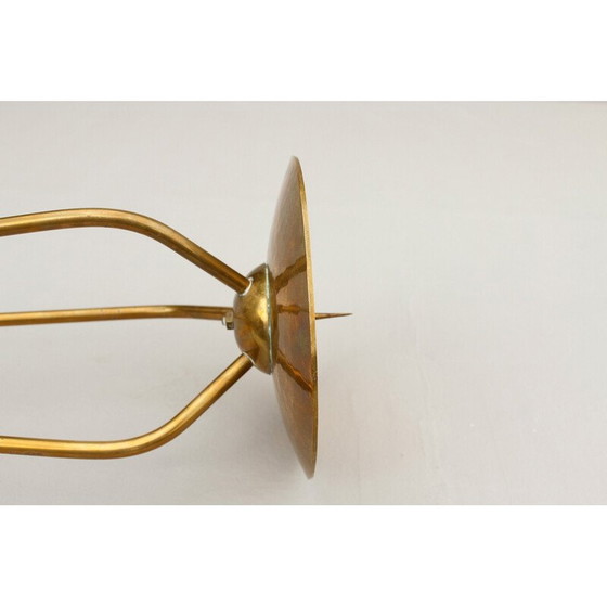 Image 1 of Chandelier vintage en laiton par Alfred Schäffer, Allemagne 1940