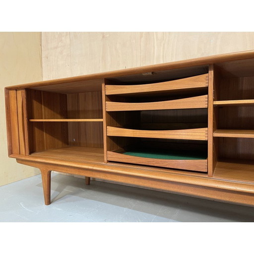 Vintage 156 buffet en teck pour Bernhard Pedersen & Son, Danemark 1965s