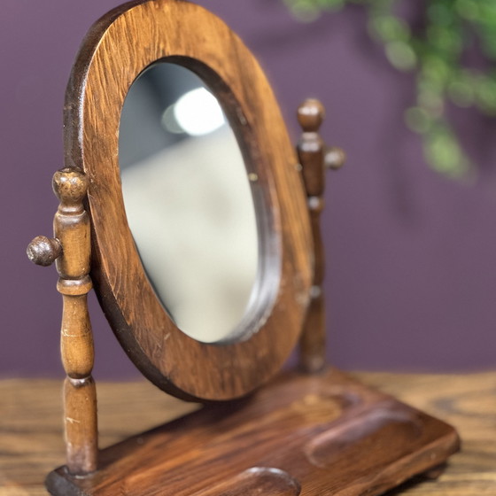 Image 1 of Miroir de buffet lourd ovale
