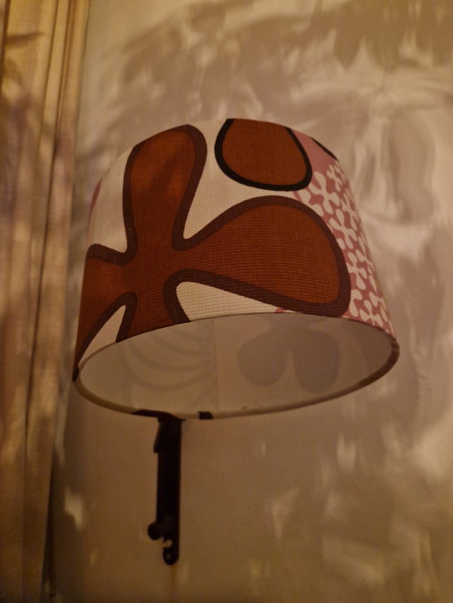 Lampe à ciseaux vintage avec bel abat-jour