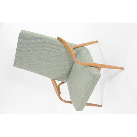 Image 1 of Fauteuil vintage J vert bleu, 1960