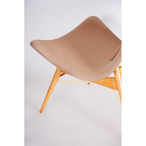 Image 1 of Paire de fauteuils bruns du milieu du siècle dernier, années 1950