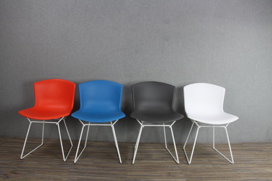 Image 1 of 4X Chaises Harry Bertoia Knoll Plastique