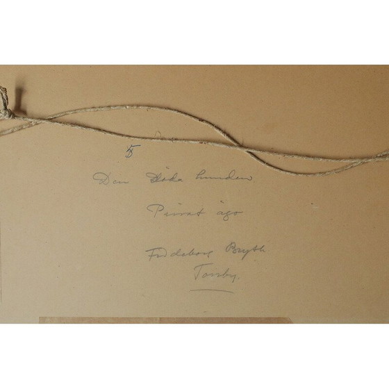 Image 1 of Gouache vintage de Frideborg Bryth, 1961