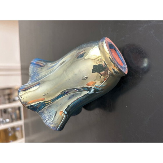 Image 1 of Paire de vases vintage en grès flammé