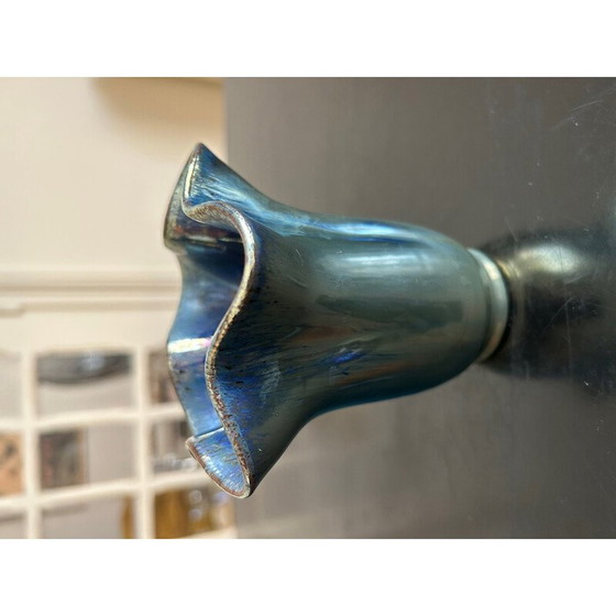 Image 1 of Paire de vases vintage en grès flammé