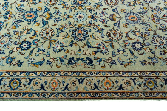 Image 1 of 190 X 118 cm Tapis Keshan noué à la main en liège