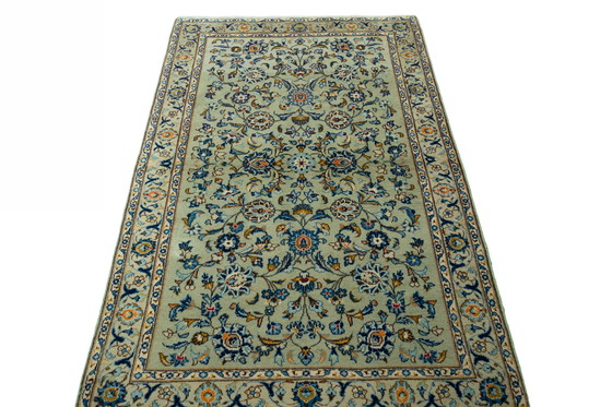 Image 1 of 190 X 118 cm Tapis Keshan noué à la main en liège