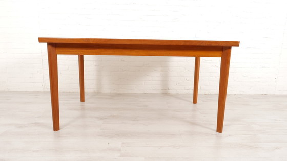 Image 1 of Table de salle à manger vintage | extensible | teck | 145 cm