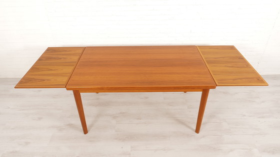 Image 1 of Table de salle à manger vintage | extensible | teck | 145 cm