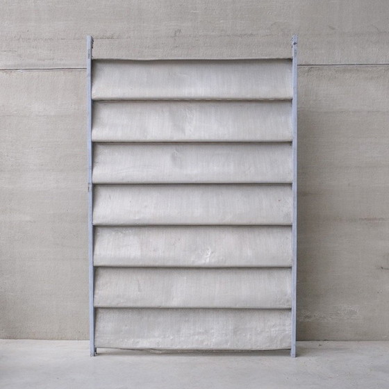 Image 1 of Panneau coulissant vintage en aluminium et bois par Jean Prouvé, Cameroun1960