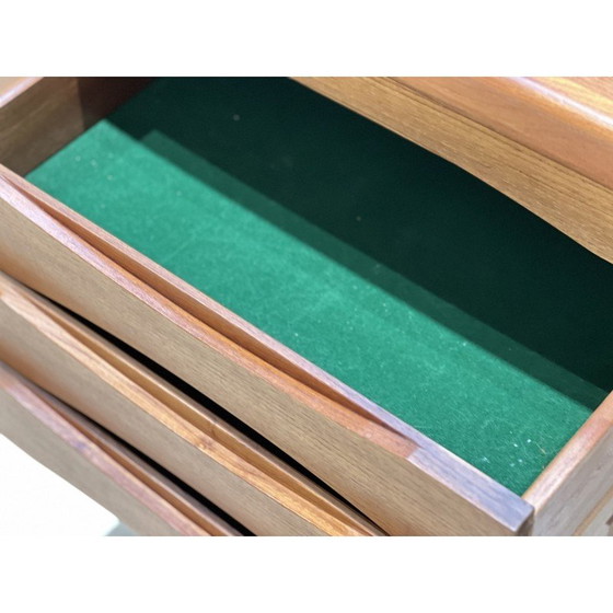 Image 1 of Buffet vintage en teck par Burchaard Nielsen pour Dyrlum, Danemark 1960