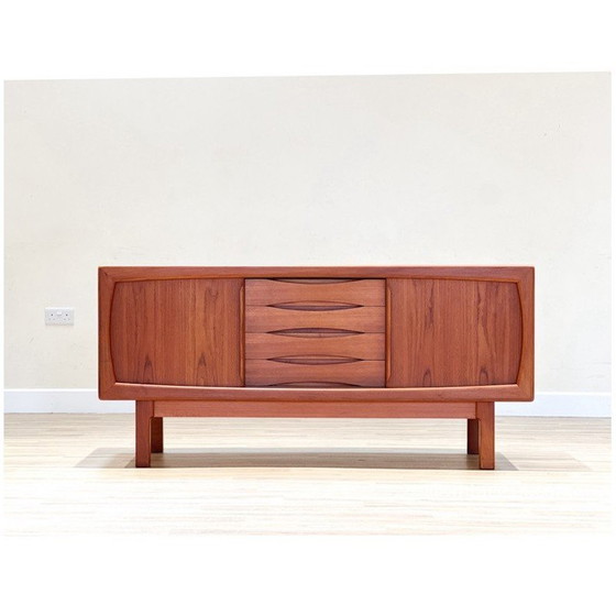 Image 1 of Buffet vintage en teck par Burchaard Nielsen pour Dyrlum, Danemark 1960