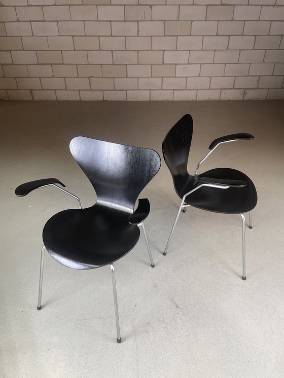 Image 1 of 4X chaise papillon Fritz Hansen