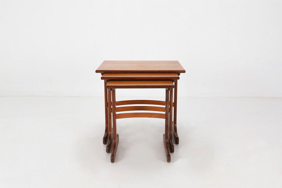 Image 1 of Ensemble de 3 tables gigognes en bois de teck par G-Plan, 1970, UK