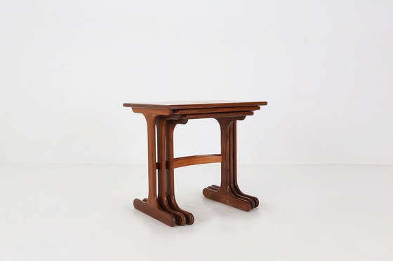 Image 1 of Ensemble de 3 tables gigognes en bois de teck par G-Plan, 1970, UK