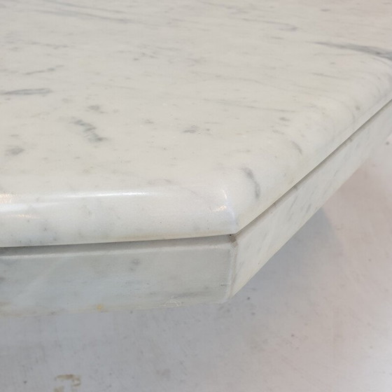 Image 1 of Table basse octogonale en marbre, Italie 1980