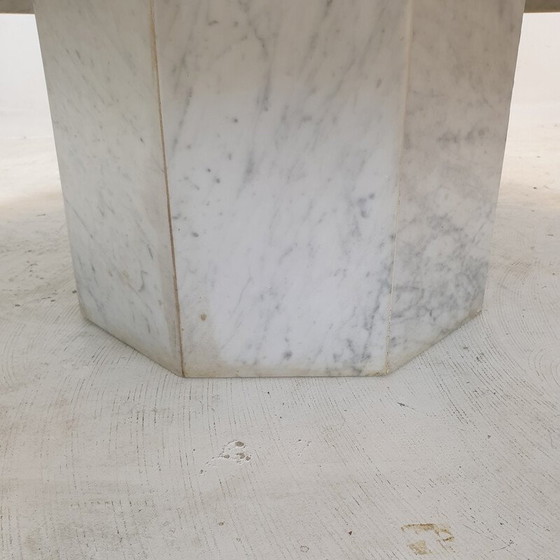 Image 1 of Table basse octogonale en marbre, Italie 1980