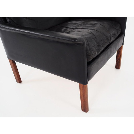 Image 1 of Fauteuil en cuir vintage de Hans Olsen