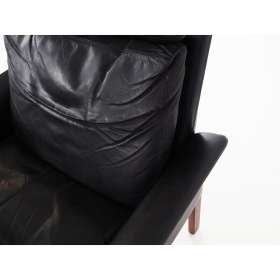 Image 1 of Fauteuil en cuir vintage de Hans Olsen