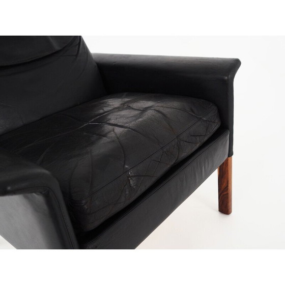 Image 1 of Fauteuil en cuir vintage de Hans Olsen
