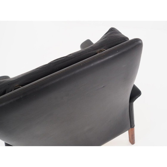 Image 1 of Fauteuil en cuir vintage de Hans Olsen